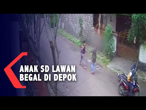 VIRAL! Detik-detik Anak SD Berani Lawan Begal di Depok, Lihat Videonya...
