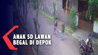 VIRAL! Detik-detik Anak SD Berani Lawan Begal di D