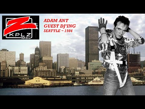 Adam Ant Guest DJ'ing / Interview on KPLZ 101.5 Seattle K-Plus in 1984(ish)