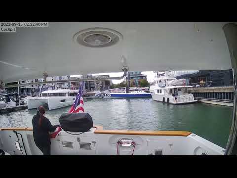 Nordhavn 57 Festus Docking at Ocean Village Southampton Marina in the UK