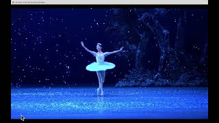 NUTCRACKER ACT 1 SNOW SCENE MAINA GIELGUD PRODUCTION BALLET DE SANTIAGO AD CESAR MORALES