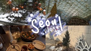 seoul vlog 🍜🛍️ shopping, new hair, SNOW ❄️, cafes 🍵