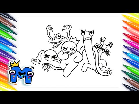 Rainbow friends coloring pages/All characters/Elektronomia - Energy [NCS Release]