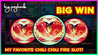 My FAVORITE Chili Chili Fire Slot! Hot Rush Red Fever - BIG WIN!