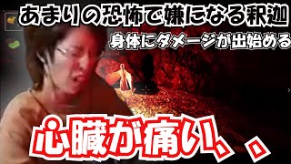 【ホラゲー】「もういやだ、、」あまりの恐怖で身体にダメージを負う釈迦　part2 （影廊）【2020】（思い出切り抜き）
