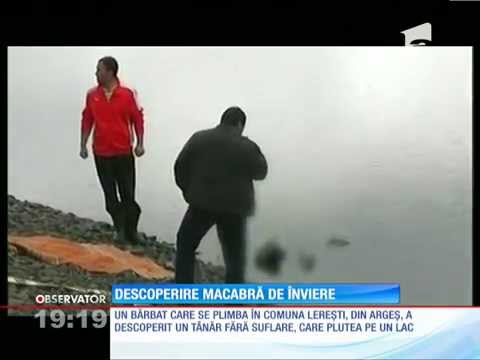 Descoperire macabră pe lacul din comuna Lereşti, judetul Argeş