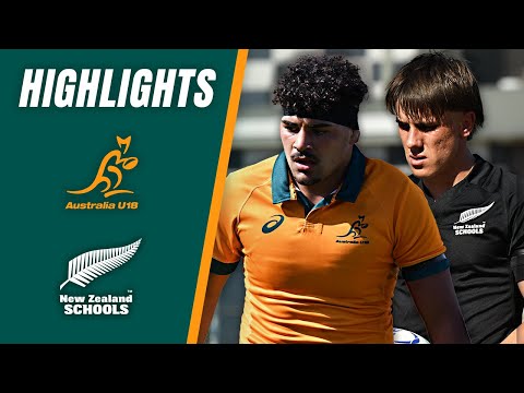 Australia U18 v New Zealand Secondary Schools | Game 2 | Extended Highlights