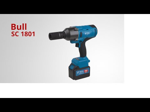 фото аккумуляторный ударный гайковерт bull (бул) sc 1801 xlt pro бесщеточный, 18 в, 1000 н*м, 3/4'', 1х6 0
