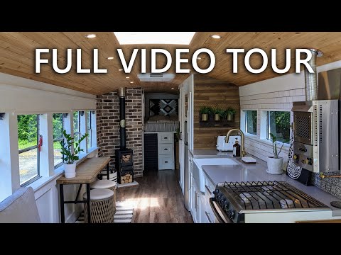 EPIC DIY School Bus Conversion | Going Boundless FULL BUS TOUR VIDEO!