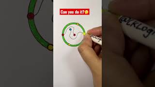 Can you connect the dots from red to red, blue to blue &amp; yellow to yellow without crossing the lines