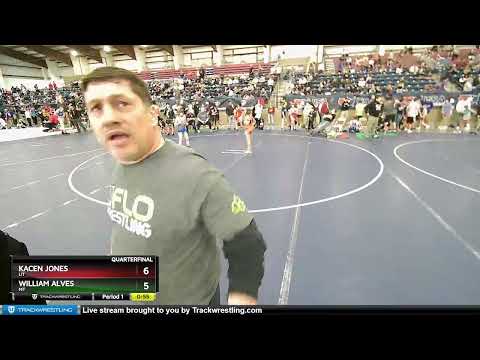 77 Lbs Quarterfinal - Kacen Jones, UT Vs William Alves, MT 0227
