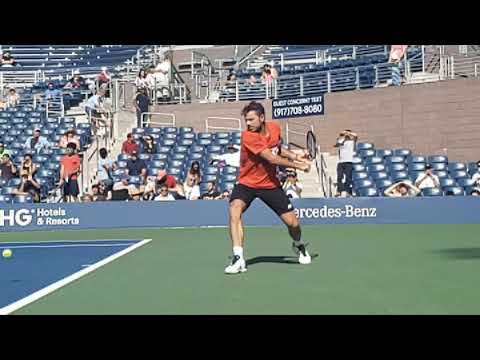 Stan Wawrinka Practice in Slow Motion - Backhand, Forehand, Serve
