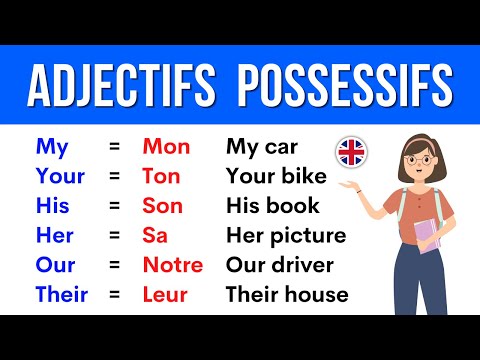Lesson 2 ✪ Possessive adjectives in English ✪ Les Adjectifs Possessifs en Anglais