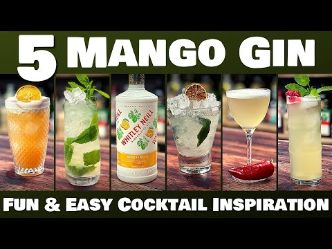 5 Easy GIN Cocktails with Whitley Neill Mango and Lime Gin