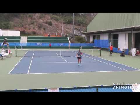 岡村 恭香 vs 牛島 里咲   1st