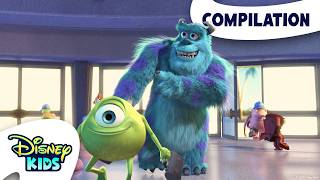 Tour Monsters, Inc. With Mike and Sully 🏢🗂️ | Pixar's Monsters, Inc. | @disneykids