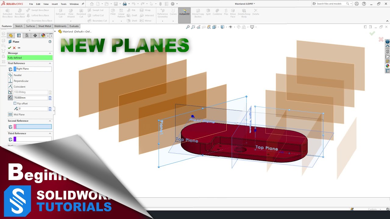 How and When to Create New Planes in SolidWorks