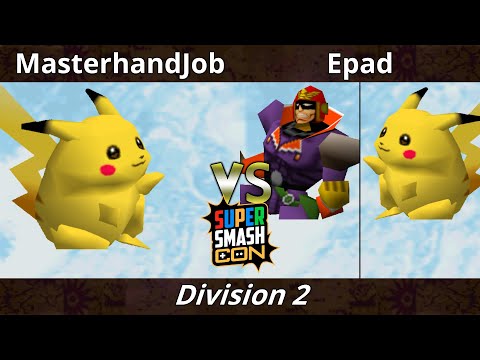 SSC 2022 Division 2 - MasterhandJob (Pikachu) Vs. Epad (Pikachu, Falcon) SSB64 Smash Bros Tournament