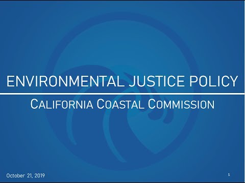 Environmental Justice Policy Overview – October 2019