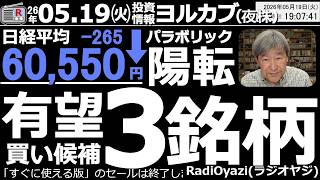 【ヨル株！投資速報】パラボリック陽転で急騰期待！今買われ始めた逆転3銘柄を公開｜日経平均は陰転…6万円割れの危機迫る