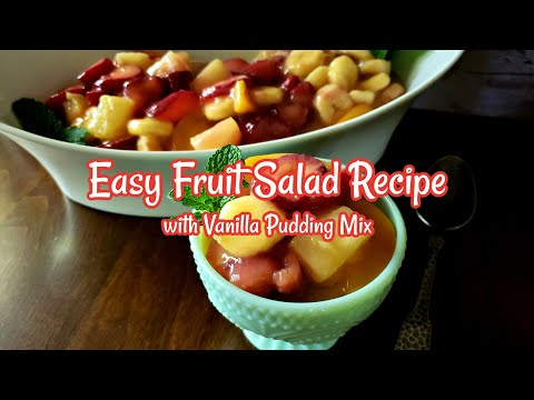 The Best Fruit Salad Recipe with Vanilla Pudding Mix