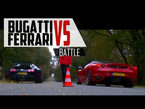 BUGATTI VEYRON vs Ferrari F430 - WHO WINS?! | SCC TV