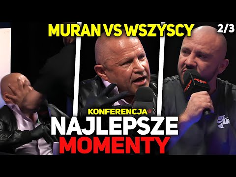 MURAN KONTRA CAŁY ŚWIAT - KONFERENCJA PRIME MMA 14 - NAJLEPSZE MOMENTY *2/3*