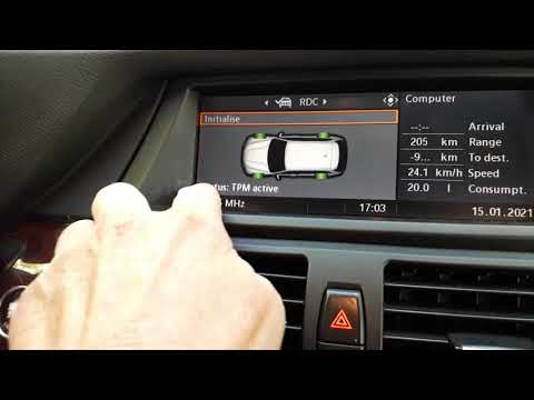 Сброс датчика давления в шинах (TPM) бмв х5 е70
