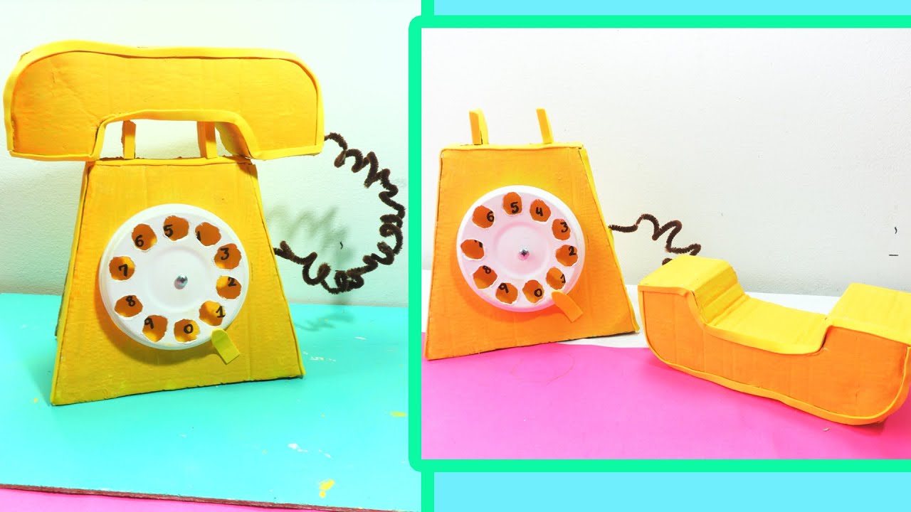 Como hacer un TELÉFONO DE CARTÓN RECICLADO Ideas creativas DIY
