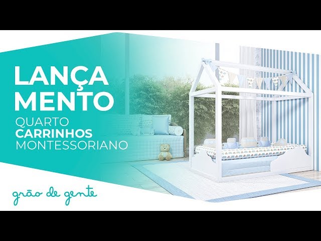 Quarto de Bebê Montessoriano Carrinhos - Grão de Gente