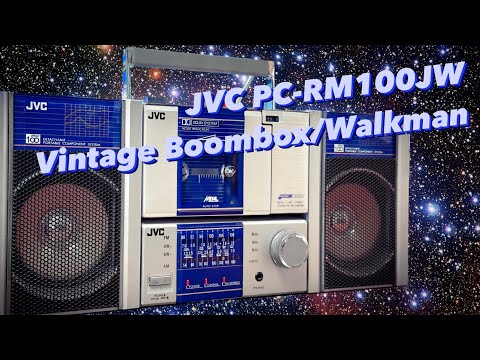JVC PC-RM100JW Unique Vintage Detachable Cassette Walkman/Boombox