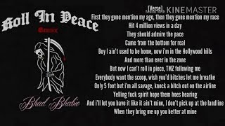 Bhad Bhabie- Roll In Peace REMIX (Lyrics)