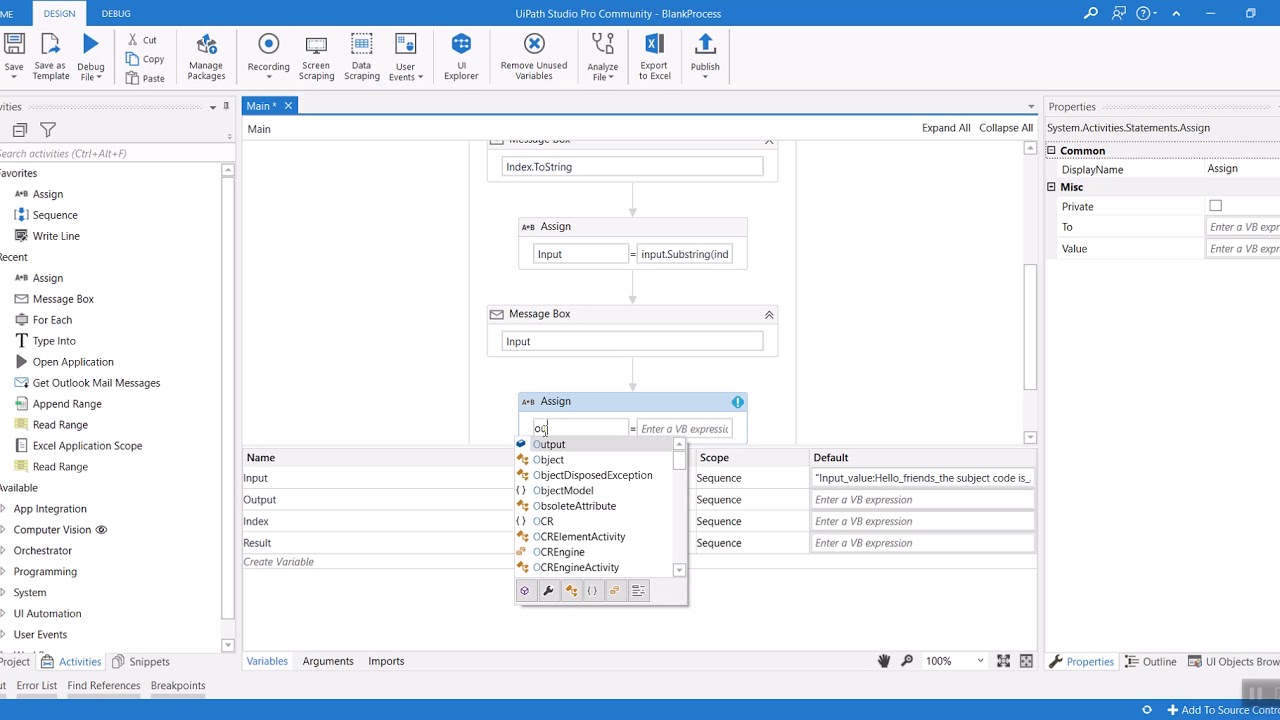 How to Split String in UiPath?