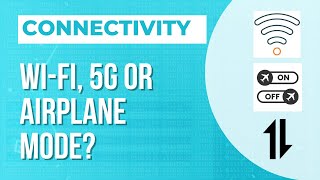 Connectivity: Airplane mode, Wif-if or Mobile Data(5G/4G)? Native APP handles connectivity state.