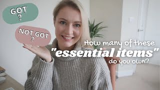 How many of these "essential" household items do you own?