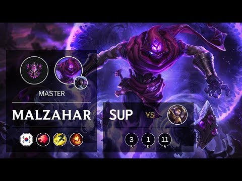 Malzahar Support vs Blitzcrank - KR Master Patch 9.9