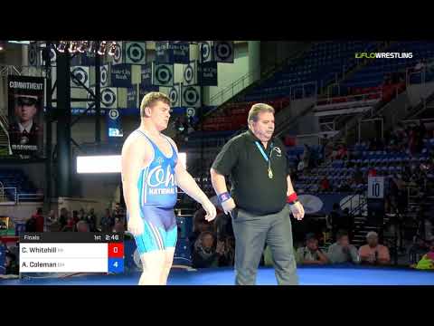 2018 USMC-USAW Cadet & Junior GR Nationals/Cadet 285 Finals - Colby Whitehill (PA) Vs. Alex Colema