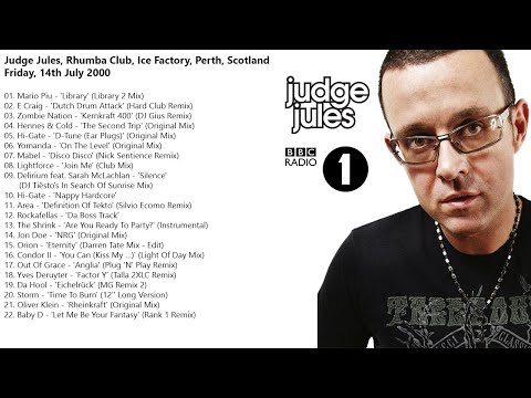 Judge Jules - Live from Rhumba Club, Ice Factory, Perth, Scotland - 14 July 2000