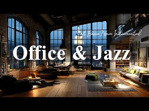 Office Jazz ☕ Elegant Spring Coffee Jazz Music & Soft Bossa Nova Instrumental for Joyful Moods