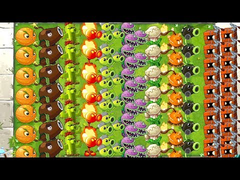 All Tiles POWER-UP! Plants vs Zombies 2 Every Plant MAX LEVEL Ultimate Power Up