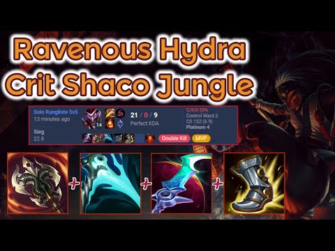 21/0 Hydra Shaco Stomp - PreS13 Ranked [League of Legends] Full Gameplay - Infernal Shaco