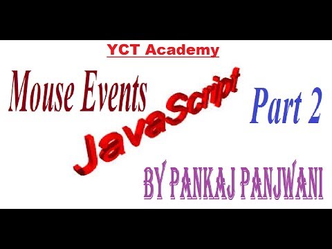 Javascript By Pankaj Panjwani Mouse Events In Hindi