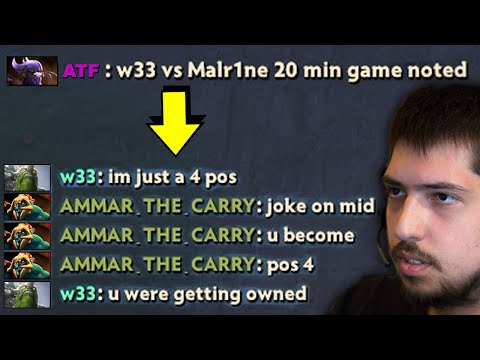 Even Ammar wants to see this Trashtalk: w33 vs Malr1ne 20min game noted