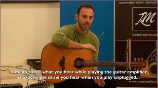 Jim Politis Live acoustic guitar pickup demonstration.