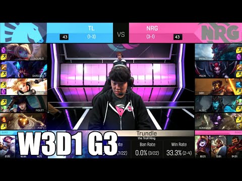 Team Liquid vs NRG eSports | Week 3 Day 1 S6 NA LCS Spring 2016 | TL vs NRG G1 W3D1