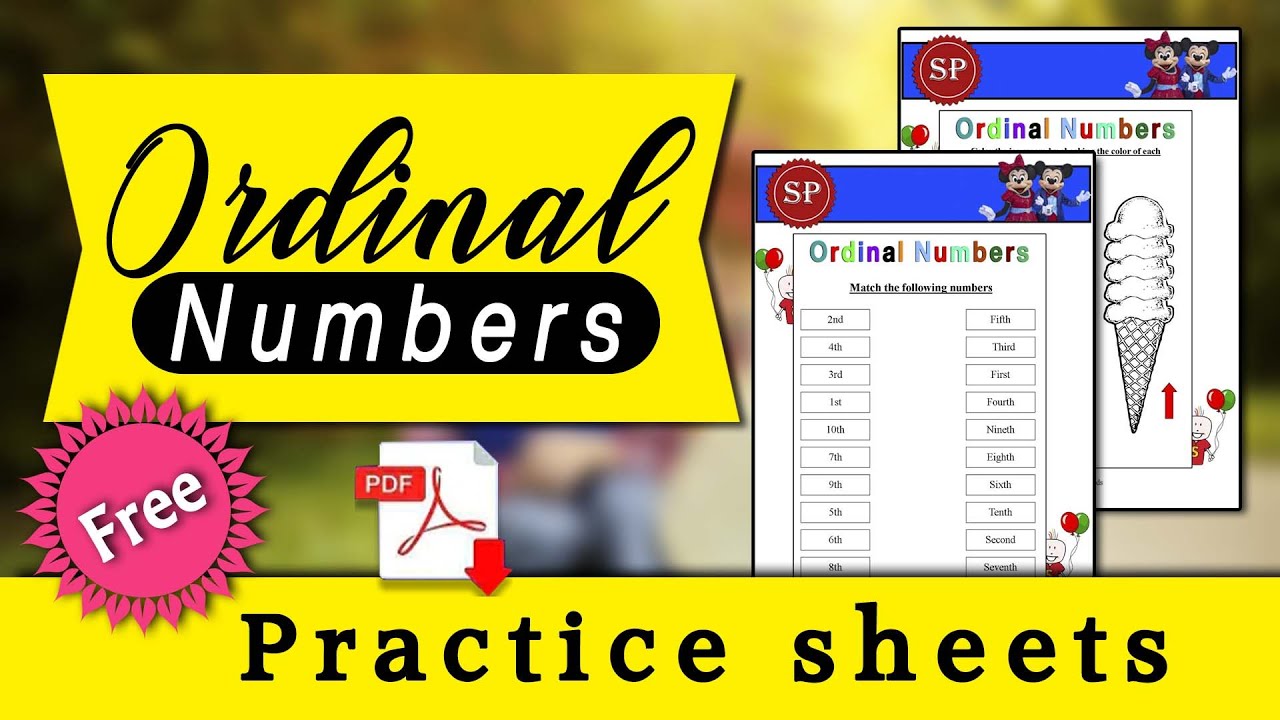 Ordinal Numbers Worksheet Pdf | worksheet for kids