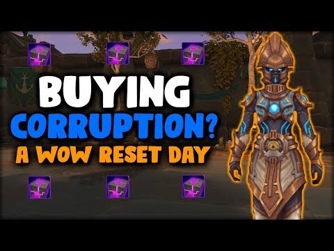 THE CORRUPTION VENDOR IS HERE! - WoW BFA 8.3 Reset Day Loot #43