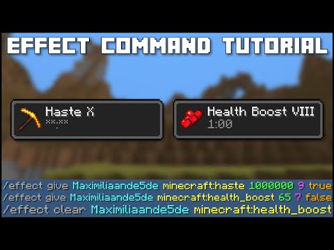 Minecraft - How To Use The Effect Command (Java & Bedrock)