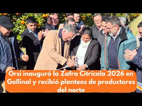 Orsi inauguró la Zafra Citrícola 2026 en Gallinal y recibió planteos de productores del norte