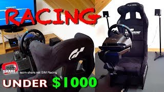 SIM Racing Rig: Racing Simulator Setup Under $1500 - Sim Racing Cockpit: Playseat Revolution G29 PS4 SIM Racing Rig: Racing Simulator Setup Under $1500 - Sim Racing Cockpit: Playseat Revolution G29 PS4